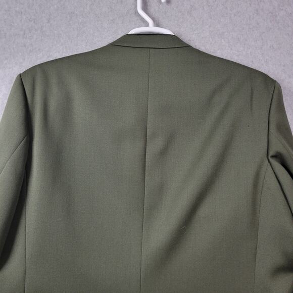 Vtg Kastell 100% Wool Green LS Button Up Trachten Jacket Men's 42 - Picture 10 of 16